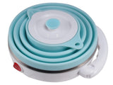 Travel Foldable Electric Kettle, Collapsible Food Grade Silicone Small Kettle Boiling water,Dual V1192-AZ-W-11018