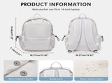 BJLFS Unisex Lightweight Water-Resistant Backpack, Black White V1189-LWWAL-20260325-00072