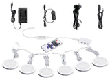 Linkable Under Cabinet LED Lighting 12V Dimmable Puck Lights with Wireless RF Remote Control, V1171-CC-BQNBND006