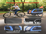 Dog Bike Trailer, Supports up to 40 kg, 2-in-1 Pet Stroller Cart Bicycle Carrier for Small & Large V952-TCTCLYSCWZXCV6PKI001V0