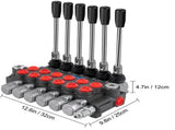 Hydraulic Directional Control Valve, 6 Spool Hydraulic Spool Valve, 11 GPM Hydraulic Loader Valve, V952-KZFFXYC611GPMFJ1GV0