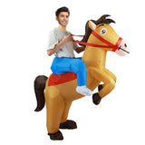 Ride On Horse Cartoon Costumes Air Model Inflatable Costume Funny Dress Up Props Halloween Party V1263-JX-7919