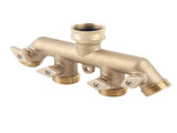 G3/4 Brass 4Way Garden Hose Splitter Ball Valve Hose Adapter Water Faucet Valve Connector V1294-YM0901-3111210284811