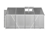 Green Fingers Greenhouse 2.42x1.9x1.95M Aluminium Polycarbonate Green House Garden Shed GH-ALU-C-242X190-AB