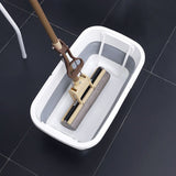 Collapsible Mop Bucket Portable Plastic Bucket Folding Storage Basket with Handle V1294-YM0717-10101658