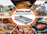 4 Pack Hotel Pan 3.7" Deep Steam Table Pan Full Size with Lid 20.8"L x 13"W Hotel Pan 22 Gauge V952-CP20X12X4YCTZ4001V0
