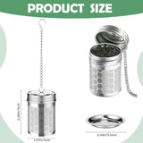 2 Pack Infuser for Loose,Extra Fine Mesh Strainers with Drip Trays,304 Stainless Steel V1366-AZ2-W-24224