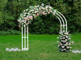 Heavy Strong Metal Wedding Arch Garden Arbor Floral Backdrop Stand Indoor Outdoor V767-HQ-ZJ133
