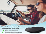 Memory Foam Car Seat Cushion 42x42x10cm Grey - Comfortable Support for Car Seats V1258-DP02-BOL-632