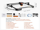 Laser Engraver, 5W Output, Laser Engraving Cutter Machine, 14.9 x 15.7 in/38 x 40 cm Working Area, V952-KZXSEJGJGDKJPY42PV3