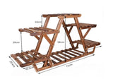 Upgraded Thick Wood Indoor Plant Stand with Flower Planter Shelves V767-ZJJ147-AU