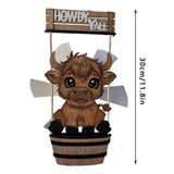 Wooden Animal Wind Spinner, Outdoor Hanging Windmill for Garden & Patio Charming Kinetic Yard Art V1366-AZ2-W-18103