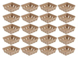 60Pcs Small Storage Baskets Brown Paper Pulp for Picnic and Outdoor Use V1369-AZ3-W-10520