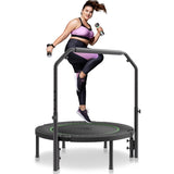 Foldable Mini Trampoline, 40 Inch Fitness Rebounder, Max Load 330lbs Exercise Trampoline, Stable & V952-YXJSBCDBSKZD98EZMV0