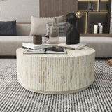 PURIST MOTHER OF PEARL HAND MADE COFFEE TABLE V742-FEH1