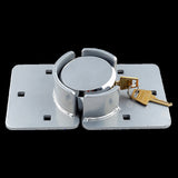 Van Door Lock With Brackets - Heavy Duty Security Vehicle Hasp Padlock V63-824991