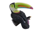 Toucan Tree Hugger Tree Decor Hanging Garden Statue Multicolor Resin Tropical Exotic Bird Sculpture V1294-YM0901-3111250054611