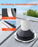 VEVOR 2 Pcs Metal Roof Pipe Flashing Boots Fit 150-280 mm Pipe High Temp EDPM V952-WDGDTGHSEDPMXQLFSV0