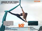 Aerial Silk & Yoga Swing, 8 m Length, Aerial Yoga Hammock Kit with 100gsm Nylon Fabric, Full Rigging V952-DCK822X28MML05J02V0