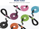 5 FT Strong Dog Leash with Comfortable Foam Handle Highly Reflective Threads with Metal Clasp V1258-DP02-F-545