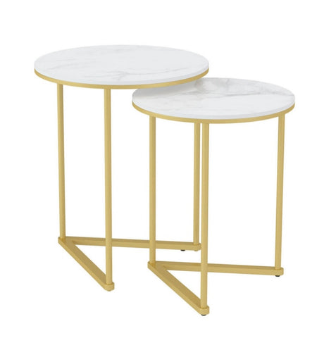 Interior Ave - Nala Gold Nested Side Table Set V355-JJ-XZ196