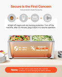 VEVOR Commercial Electric Food Warmer 3-Pan Countertop Buffet 16L Bain Marie V952-SYSPBWQPTK11ZOOJ0V3
