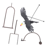 Bald Eagle Garden Ornament Balancing Bird Rocker Wind Sculpture Handcrafted for Outdoor Yard V1294-YM0901-3111240134711