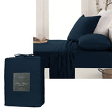 Ardor Micro Flannel Sheet Set Navy King V442-INT-SHEETS-ARDORMICROFLANNEL-NAVY-KI