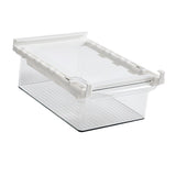 Refrigerator Drawer Organizer PET Clear Fridge Organizer Bin Pull Out Shelf Holder Storage Box for V1294-YM0901-3117240060211