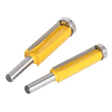 4 Pcs Profession Flush Trim Router Bit Set Bearing 8mm Shaft 12.7mm For Edging Copying Woodworking V1107-146-36910