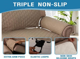 Sofa Cover, 100% Waterproof Slipcover Furniture Protector, Washable Couch Cover with Non-Skid V1259-DP01-A-4449