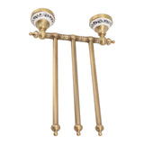 Swivel Towel Bar Antique Brass Towel Rack Rotated Towel Hanger Holder for Bathroom Three Rods V1294-YM0706-3112230060412