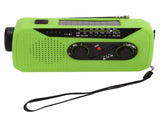 Emergency Radio Hand Power Generation Solar Radio with LED Flashlight 2000mah Charging for Camping V1294-YM0523-3115220020413