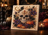Halloween Pearl Diamond Painting Art Kit with Frame, Spooky Cute 3D DIY Pearl Beads Art Craft for V1107-116-74890-MLT-6PCS