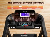Everfit Treadmill Electric Auto Incline Home Gym Fitness Exercise Machine 490mm TMILL-480-M196-AUTO