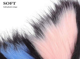 Butterfly Fantasy Plush Headband Soft Fur Wings for Cosplay Party Wear V1370-AZ4-18286