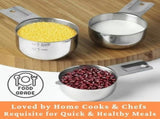 18PCS Measuring Cups Spoons Set - Includes 4 Stainless Steel Measuring Cups,9 Measuring Spoons V1369-AZ3-W-21626