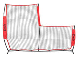 Everfit Baseball Pitching Net L Screen Softball Practice Portable Black SN-B-BS77-RD