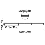Pipe Stair Handrail, 11FT Staircase Handrail, 440LBS Load Capacity Carbon Steel Pipe Handrail, V952-TZBGSLTFSGY11V3QFV0