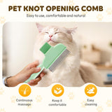 2-in-1 Pet Grooming Brh, Magic Pet Hair Remover Comb with Self-Cleaning Button for Dogs & Cats, V1258-DP02-F-412