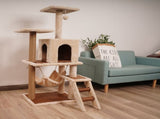 Furtastic 125cm Cat Tree Scratching Post - Beige CAT-EJT-341-BGE