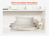 17 Piece Pots and Pans Set Nonstick, Detachable Handle Cookware, Space Saving Induction cookware V952-LGTZLGKCSB6GGB3OFV0