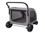 Pet Stroller, 4 Wheels Dog Stroller with Brakes, 160lbs Weight Capacity, Portable Puppy Stroller V952-CWTCDHK4QSHD3F05MV0