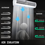 Air Curtain, 1.2m Electric Wind Curtain with Limit Switch, Max. 2204 CFM Air Flow, 3 Speeds Control V952-3SFLJ48YC00000001V3