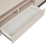 TV Cabinet with Storage Drawer Open Shelve Cabinet MDF in Champagne Colour V43-TVC-MAXL