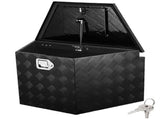 Trailer Tongue Box, Aluminum Alloy Diamond Plate Tongue Box Tool Chest, Heavy Duty Trailer Box V952-TC3916512INCHDMIJV0
