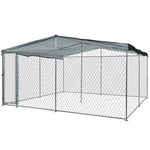 4x4m Dog Enclosure Kennel Large Chain Dogs Cat Cage Pet Animal Cover Shade Fencing Run Playpen V219-PETDGENTPA448-48K