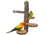 Bird Perch, 14.6", Includes 3 Circular Platforms &ing Bar, Bite-Resistant Toy, Parrot V1192-AZ-W-18442