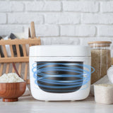 Rice Cooker with Stainless Steel Inner Pot and Nonstick Coating, and Easy to Clean, 1 Set V1369-AZ3-W-19683