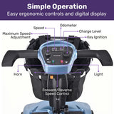 EQUIPMED SmartPacer Ultra-Lightweight Mobility Scooter w/ Li-ion Battery, Only 19kg, Foldable, V219-HMBMSCEQ1BLB